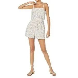 Levi’s floral cotton cinched Romper